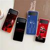 Phone Case For Samsung Galaxy Z Flip 3 4 5 Transparent Fold High Hard PC Shell For Galaxy Z Flip 3 5 Clear Cover F1 Number 33