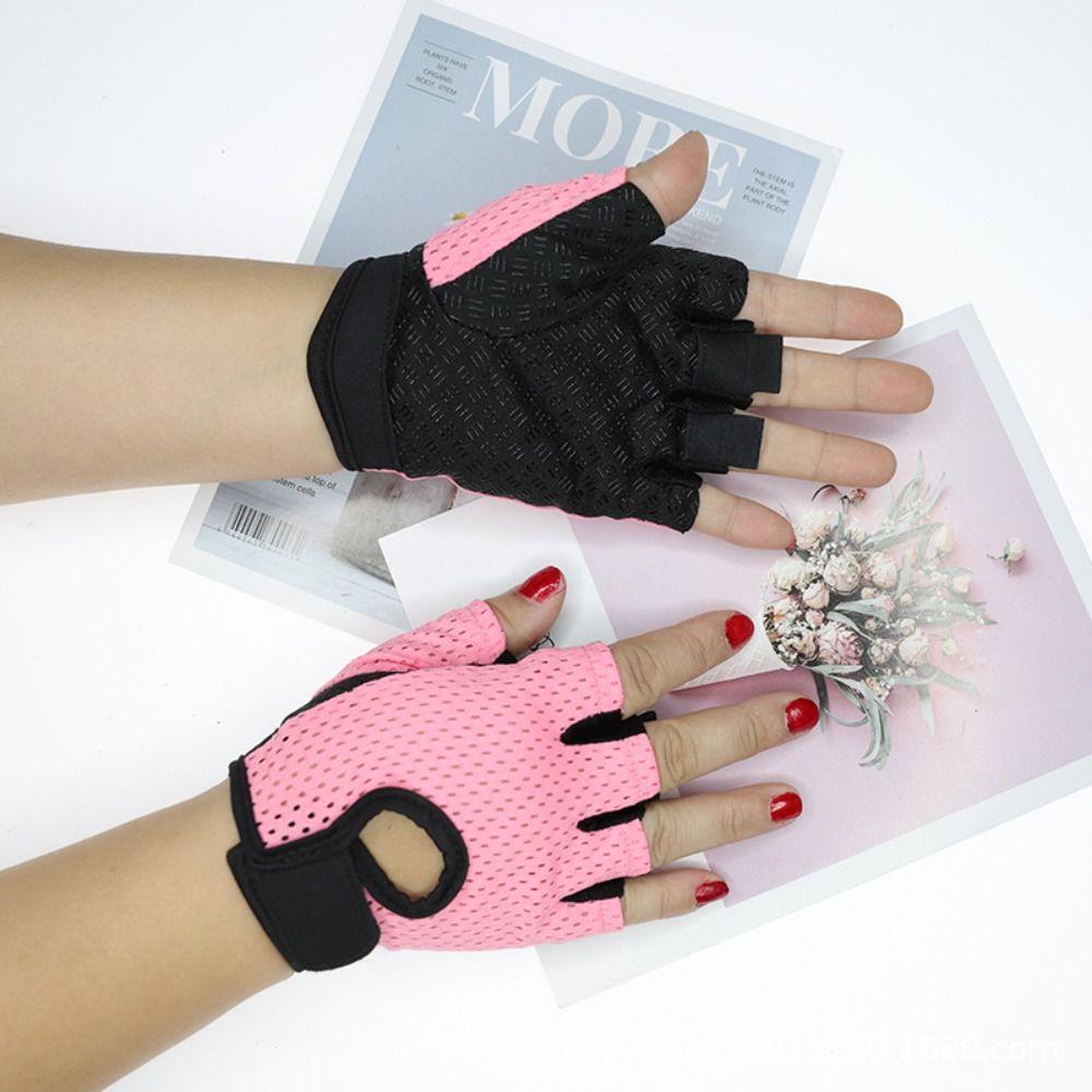 Bodybuilding Workout Cycling Fingerless Gloves Gym Training Non-slip Sport Gloves Breathable Fitness Gloves Men Women 6