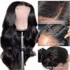 Body Wave Spitze Front Perücke Echthaar Vor gezupft Gebleichte Knoten Mit Babyhaaren Kleberfrei Natürliche Farbe