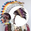 Indian Feather Headdress American Native Hat Headband for Dance