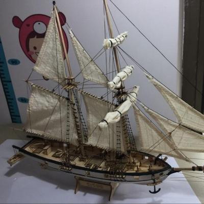 1 Stück Holzbausatz Harko klassisches westliches Schiff Abdeckungsmaterial Bausatz Schiffsmodell