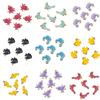 10pcs Stainless Steel Enamel Octopus Seahorse Dolphin Crab Clown fish Charm Bracelet Earring Pendant Base for DIY Jewelry Making