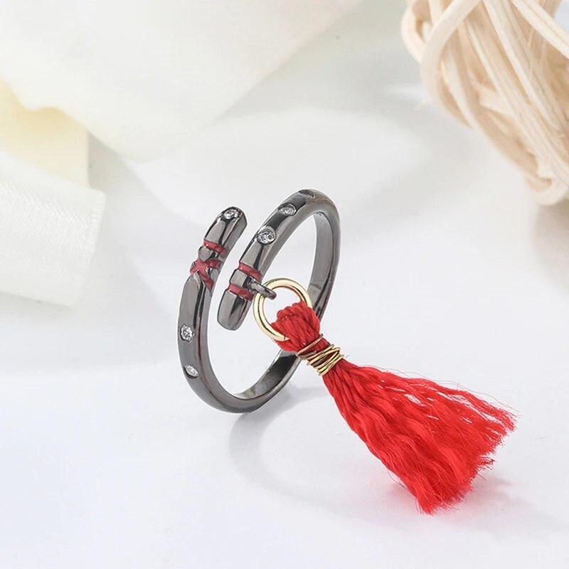 

Кольцо для косплея в стиле аниме Mo Dao Zu Shi Wei WuXian Lan WangJi, кольца для любовников, древний стиль, ювелирные изделия, подарок, реквизит, аксессуары Adjustable Opening