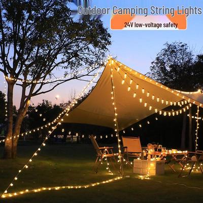 Outdoor Camping Atmosphere String Lights - Low Voltage Decorative Tent Lighting