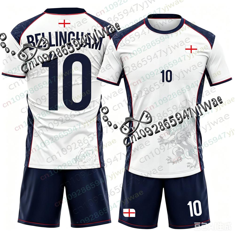 2026 Bellingham Fan Edition Fotbalový dres Set Prodyšná Rychleschnoucí Mikina Tréninkové oblečení Děti Dospělí Tričko Šortky