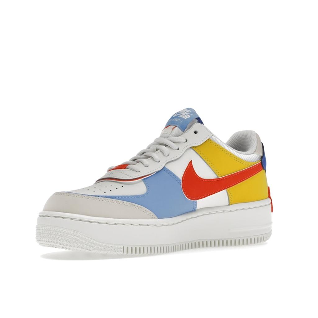 Nike Air Force 1 Shadow Sail Multi Women Sneakers White Game-Royal Rush-Orange CI0919-115