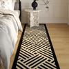 Alfombra Retro Americana de Mesita de Noche Cojín de Suelo para Dormitorio Sala de Estar Felpa Larga Corta Cojín para Pies de Cama Decoración del Hogar