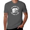 Im Here Live Im Not A Cat Tshirt Big Size Short Sleeve Casual Top