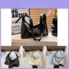 Trendy Street Style Large Capacity Pu Crossbody Bag Fashionable Minimalist Tote Handbag