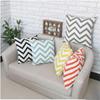 Geometric Stripe Cotton Linen Cushion Cover – Throw Pillowcase for Sofa & Bedside.