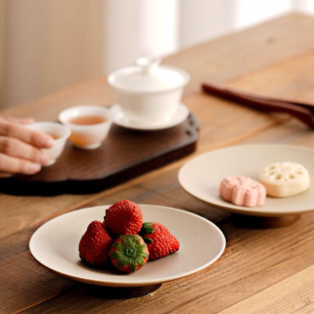 Ceramic Dessert Tray Durable Fruit Plate Chinese Style Storage Tray  Cake