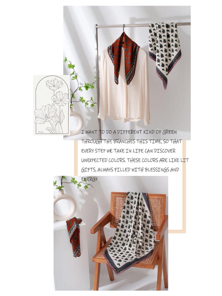 Double-Sided Cashew Print Wool Scarf: Elegant Women's Autumn Shawl