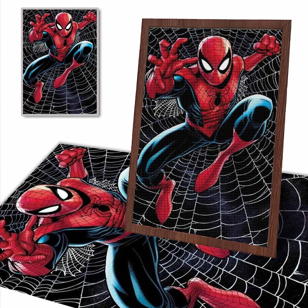 Full Round Diamond Painting "Spider-man" Art Rhinestone Picture Mosaic DIY 5D Cross Stitch Embroidery Home Decoration