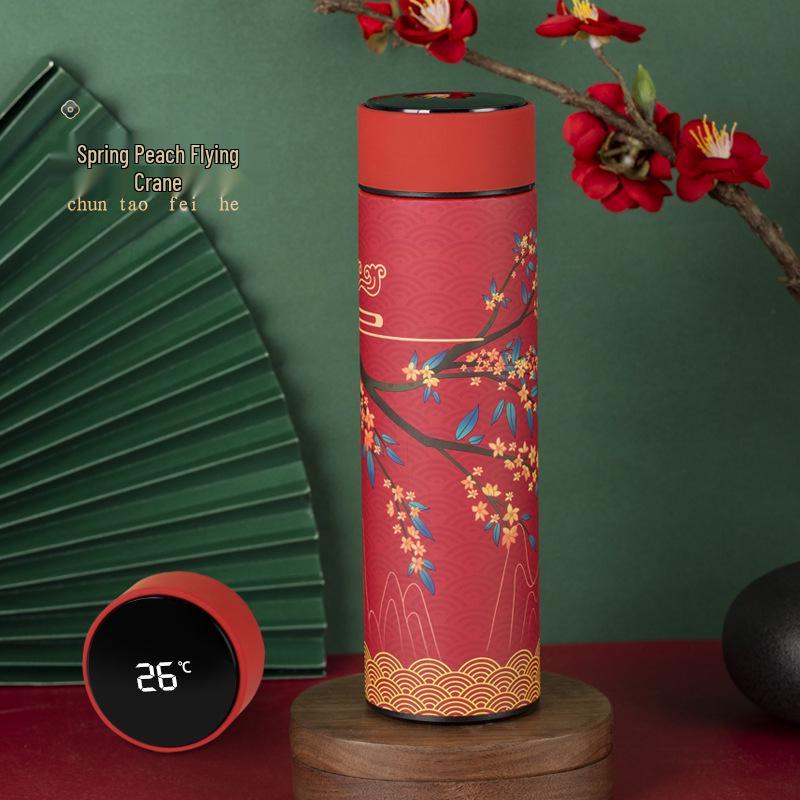 Luxury Smart Temperature Display Insulated Stainless Steel Cup - 316 Creative Design, Ideal Gift.