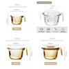 Luntayo Food Grade Glass Measuring Jug With Handle For Kitchen Use