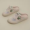 Little white shoes children's summer new Korean female students casual net versatile half slippers street shot