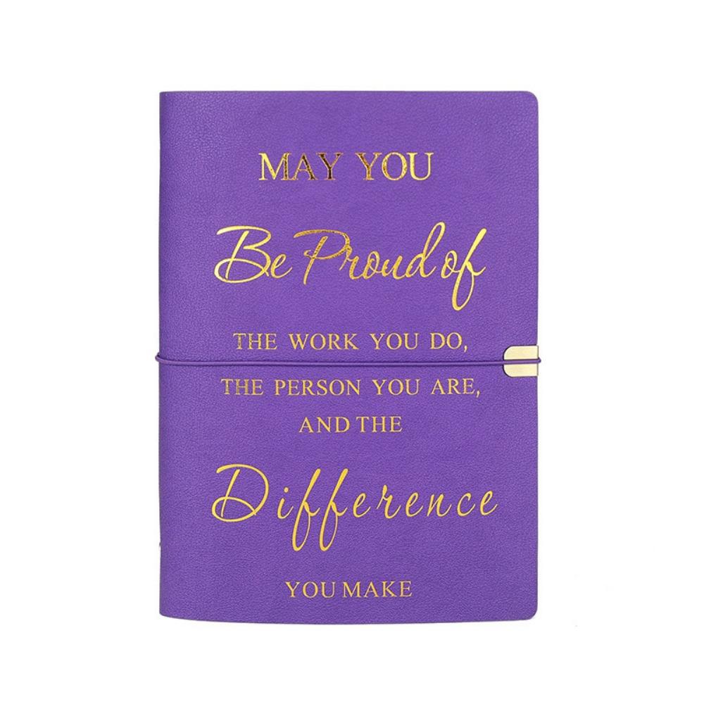 

Horizontal Line Loose-leaf Notebook 80 Sheets Diary A5 English Notepad Gifts