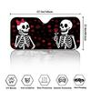 SHEIN Creative Skull Car Sunshade – Portable, Custom Windshield Visor