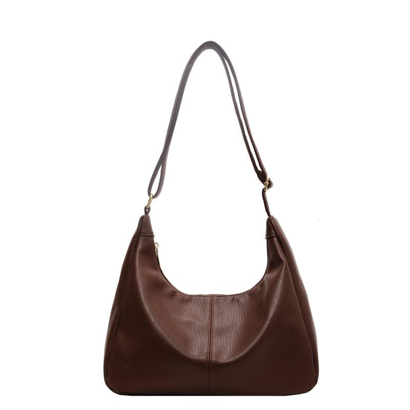 Large-capacity fashionable high-end textured women's bags, new simple and trendy versatile tote bags, commuting shoulder bags to work