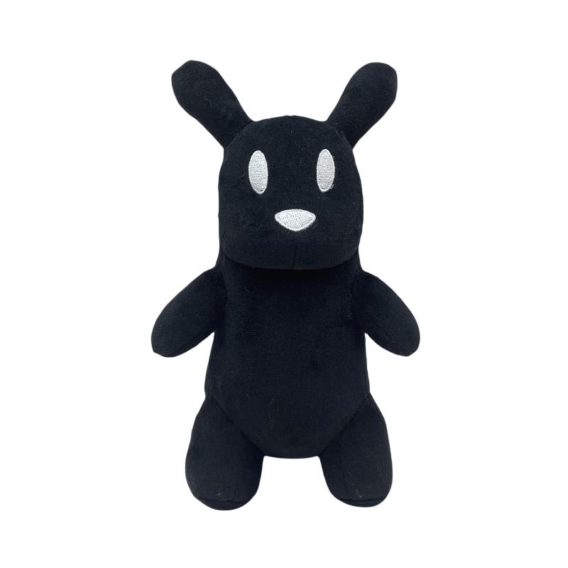 

Bunny World Rain Plush Toy Cute Rabbit Cushion Cartoon Plushie Room Decor Gifts чорний