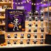 Halloween Party Entertainment Ghost Advent Calendar, 24 Day Countdown Box with Calendar Figurines, Spooky Collectible Toy Set for Kids, Favor