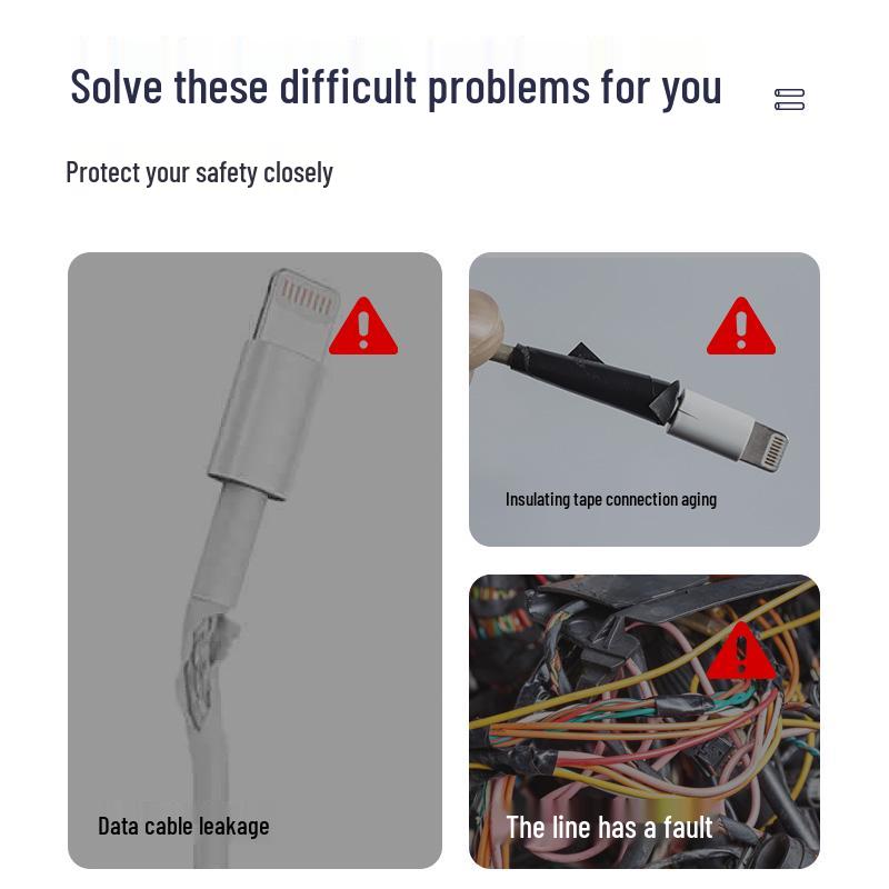 Adhesive Heat Shrink Tubes for Electricians - Thickened, 4x/5x Shrinkage, Insulating Sleeves for Wiring, Household Combo Box