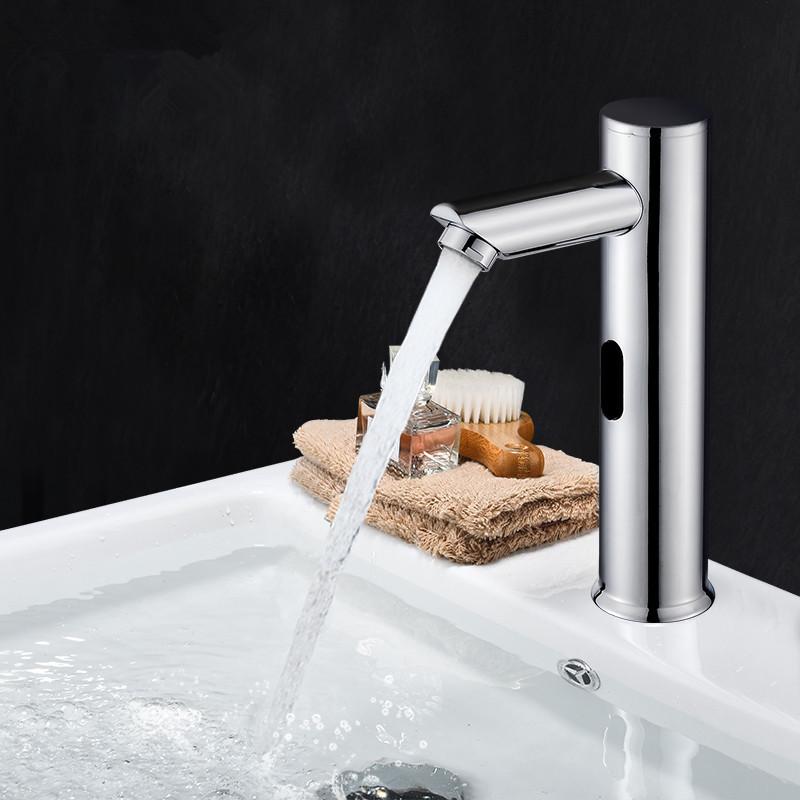 304 Stainless Steel Infrared Intelligent Sensing Faucet Household Bathroom Basin Automatic Hand Washing Device