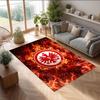 Eintracht Frankfurt Football Print Crystal Velvet Rug, Comfortable Water Absorbent Non Slip Indoor Floor Carpet