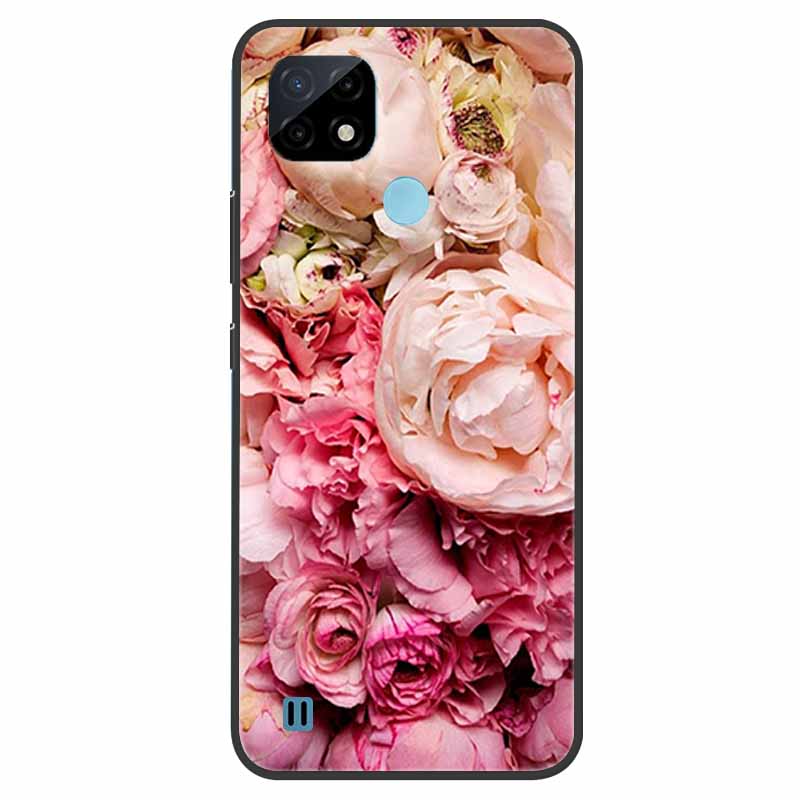 Pro Realme C21 Pouzdro Nárazuvzdorné Měkký silikon TPU Zadní kryt Pro Realme C31 C21Y C25S C25 Pouzdra na telefony Realme C21 C31 Roztomilý kreslený