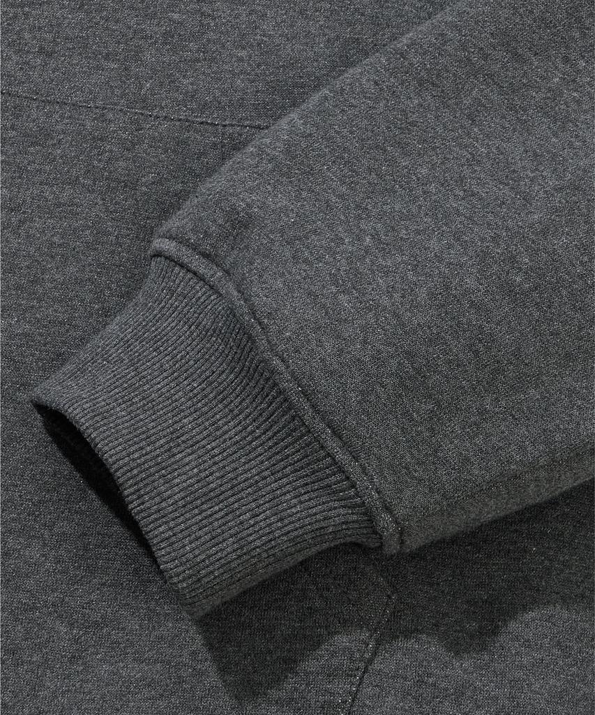 Agod Reversible Heavy Fleece Boa Hooded Zip-Up [Charcoal]