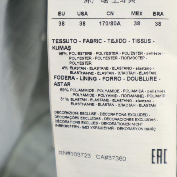 Emporio Armani No sleeve one piece 38 Gray Back zip Women Used