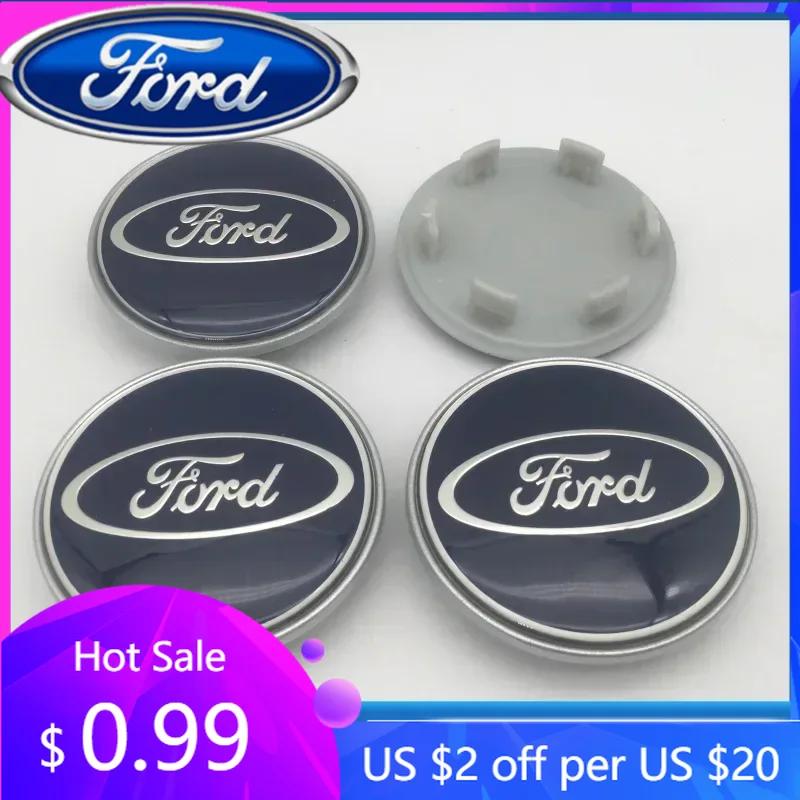 

Car Sticker 2026 Ford 2025 Hot 4pcs 3D for ford 63mm Car emblem Wheel hub Center Cap Badge covers sticker Decal styling auto Acc