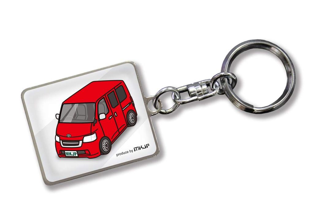 MKJP Custom Keychain for Toyota TownAce White Red Car Color S402M, Base,