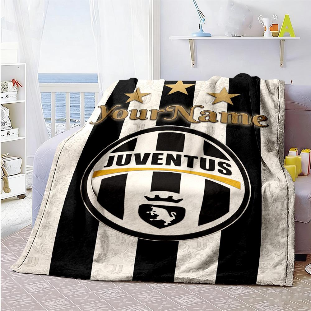 Juventus Personalized Name Blanket Throw Personalized Blanket Ultra-Soft Great for Livingroom Living Room Seaside Bedding Ideal for All Seasons