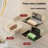 Kohlenstoffstahl Badezimmer Dusche Aufbewahrung Seifenablage Gestell Seifenablage Wandmontiert Ablauf Seifenablage Box