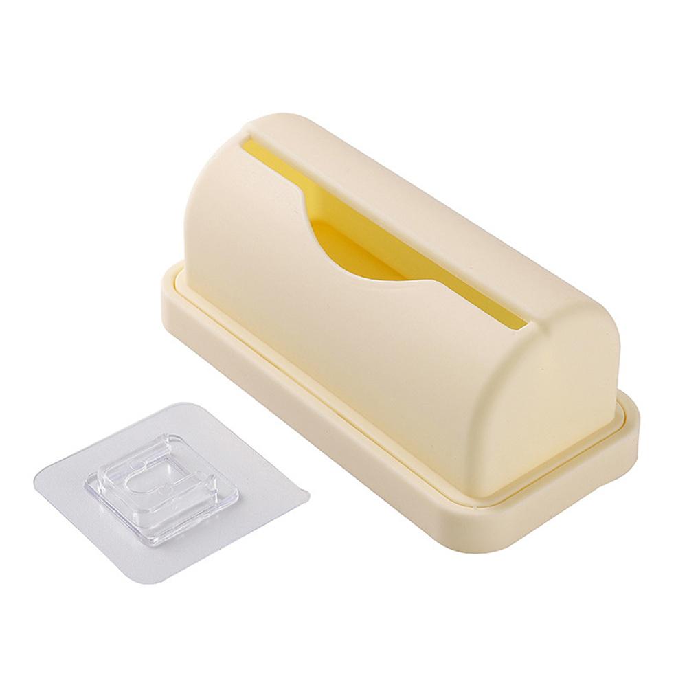 

PC Toilet Garbage Bag Storage Box Without Punching Simple Wall Mounted Collector Kitchen Pull-out Sorting Garbage Box off білий колір