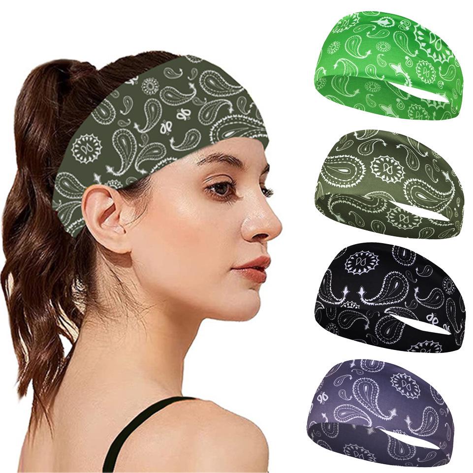 Paisley Sweatproof Absorbent Fitness Running Headband