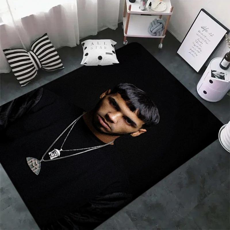 Mode Modern Rapper Patroon Tapijt voor Slaapkamer Woonkamer Bank Computerstoel Gebied Zacht Kleed Vloermatten Badkamer Antislipmat