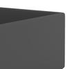 Bathroom Wash Basin with Overflow Ceramic Dark Grey