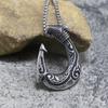 Vintage Edelstahl Wikinger Ankerhaken Halskette für Herren Mode Schmuck Wikinger Halskette Anhänger Geschenk Herren Kette