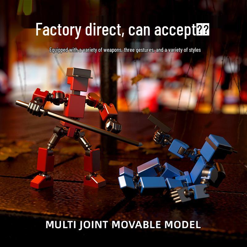 Lucky 13 Articulated 3D Printed Mini Action Figure with Personalized Joints