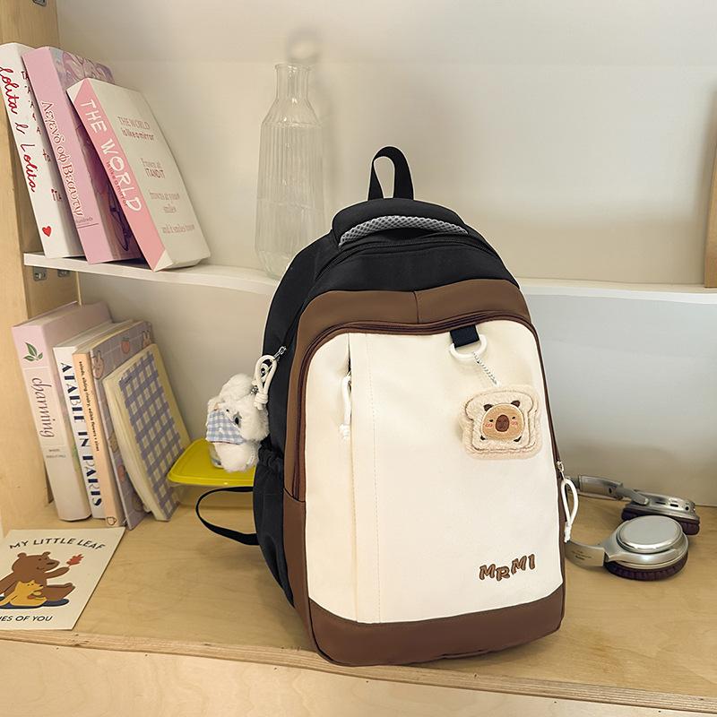 School bag 2025 new high school students high value school bag niche cute girl versatile large capacity travel backpack