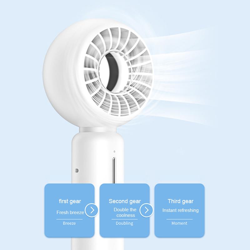 

TGVI S Portable USB Rechargeable Cooling Fan Handheld Summer Fan White