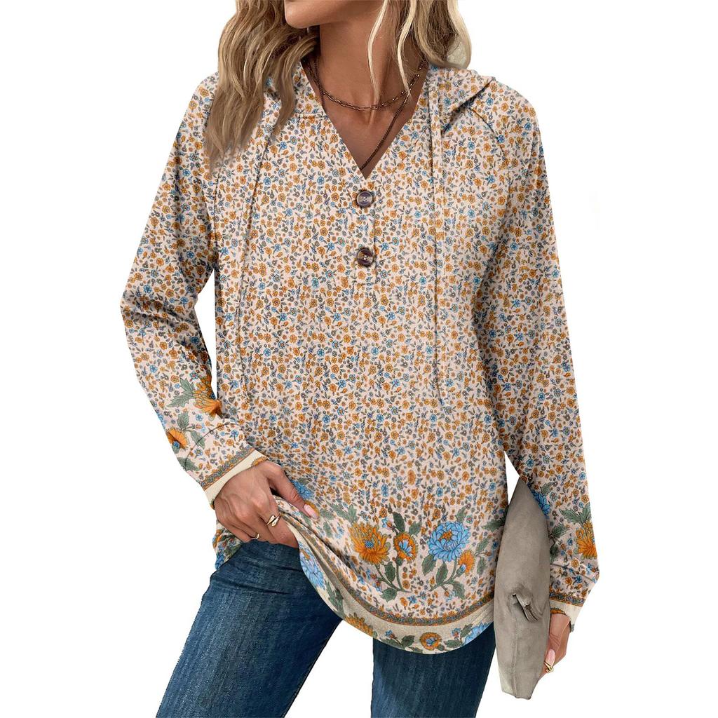 Women's Fashion Women's Lightweight Long Sleeve Pullover With Pockets Preppy Graphic Hoodie