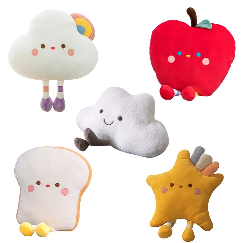 Soft And Fluffy Cloud And Star Plush Pillow Toy For Teenagers