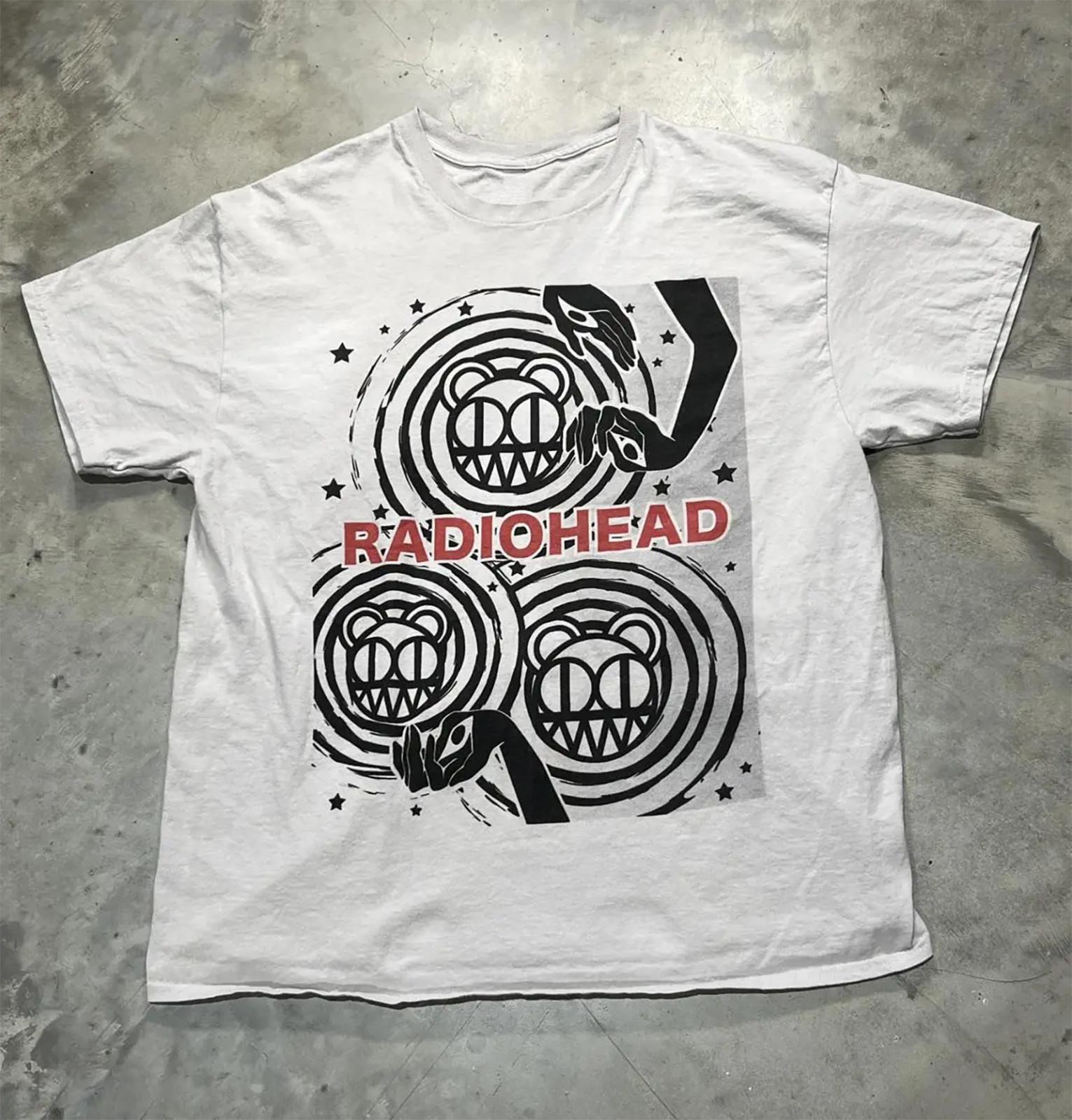 Radiohead Logo Band White T-shirt Size S-5XL XXXL