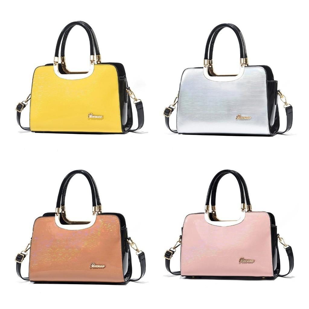 European And American Style Bright Leather Shell Bag For Women