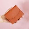 2026 Women's Short Wallet - Plain Color Card Holder with High-End Feel, Small, Simple Cross-Border Coin Purse