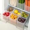 10/1pcs Clear Refrigerator Storage Box Kitchen Fresh-keeping Boxes for Vegetable Fruits Fridge Side Door Containers Organizer