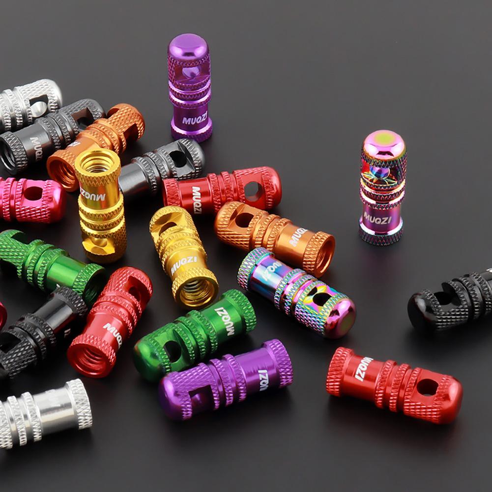 1pz Lega di Alluminio Tappo Valvola FV Pneumatico Bicicletta Protezione Coperta Valvola Presta Bici Antipolvere Pneumatico Strada MTB Bici da Strada